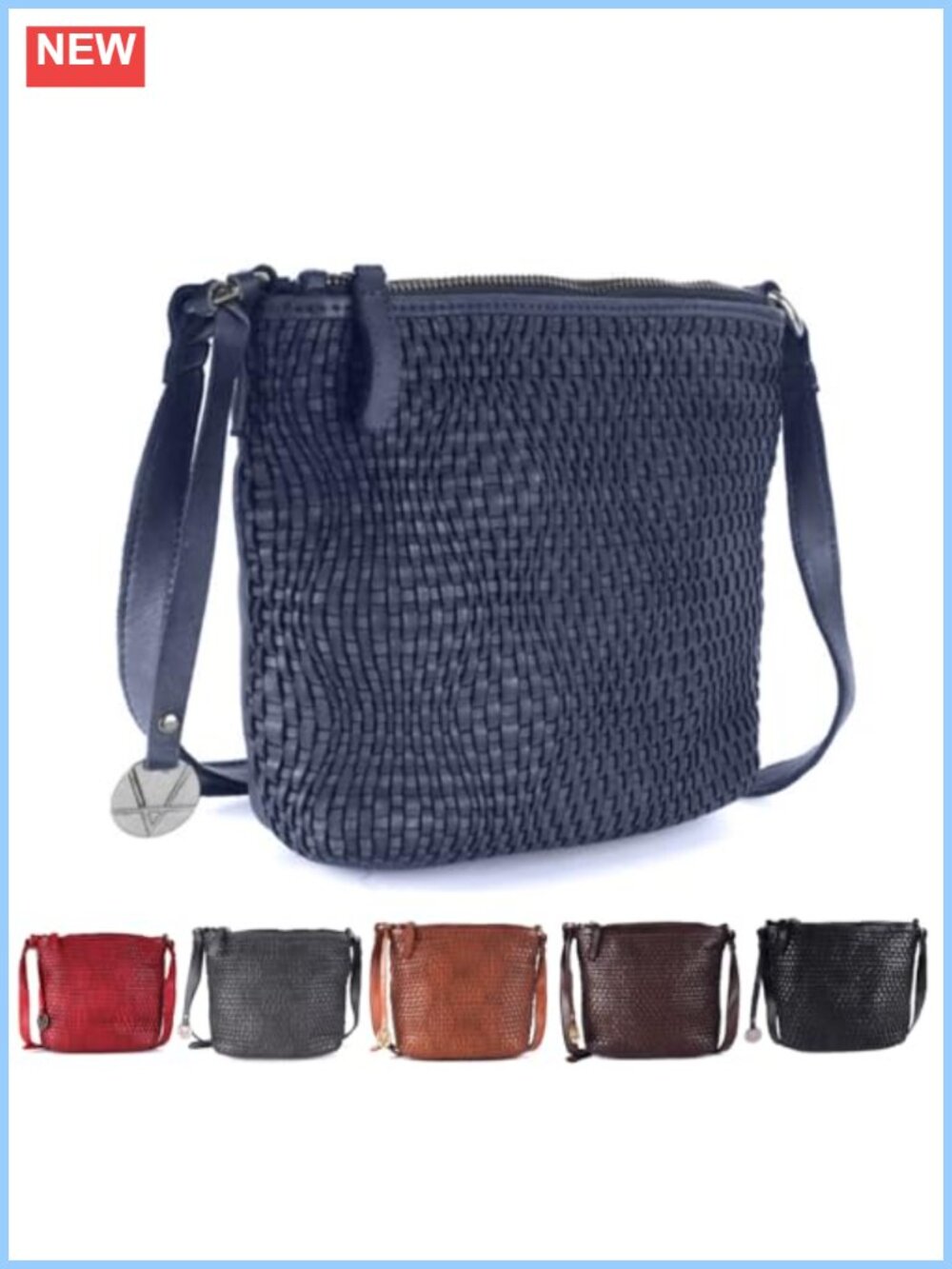 Genuine Leather Crossbody Sling Bag for Women Vintage Shoulder Purse